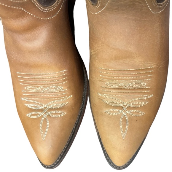 Men's Vintage J. Chisholm Dan Post Leather Western Cowboy Boots RARE Sz 10 4EE - Picture 13 of 16